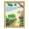 Needlepoint Canvas "Descent to the sea" 9.5x12.6" / 24x32 cm
