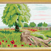 Needlepoint Canvas "Old linden" 9.5x12.6" / 24x32 cm