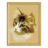 Needlepoint Canvas "Cat" 9.5x12.6" / 24x32 cm