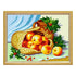 Needlepoint Canvas "Basket with apples" 9.5x12.6" / 24x32 cm
