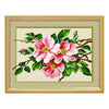 Needlepoint Canvas "Dog-rose" 9.5x12.6" / 24x32 cm