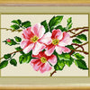 Needlepoint Canvas "Dog-rose" 9.5x12.6" / 24x32 cm