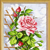 Needlepoint Canvas "Rose" 9.5x12.6" / 24x32 cm
