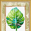 Needlepoint Canvas "Monstera Leaf" 9.5x12.6" / 24x32 cm