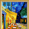 Needlepoint Canvas "Night terrace of the cafe, V. van Gogh" 9.5x12.6" / 24x32 cm