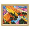 Needlepoint Canvas "Landscape with a house, V. van Gogh" 9.5x12.6" / 24x32 cm