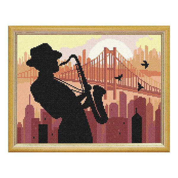 Needlepoint Canvas "San Francisco" 9.5x12.6" / 24x32 cm