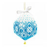 3D Christmas tree toy "Blue ball", DIY Embroidery kit
