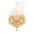 3D Christmas tree toy "Golden ball", DIY Embroidery kit