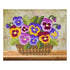 Satin stitch kit "Basket with viols" Long Stitch Kit, Embroidery kit, Stem stitch