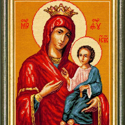 Needlepoint Canvas "The Iberian Mother of God" 15.7x19.7" / 40x50 cm