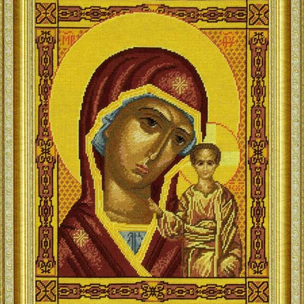 Needlepoint Canvas "Our Lady of Kazan" 15.7x19.7" / 40x50 cm