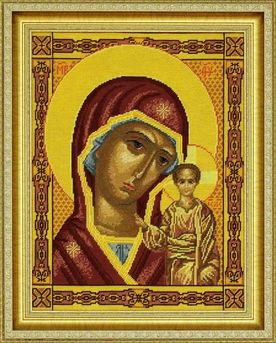 Needlepoint Canvas "Our Lady of Kazan" 15.7x19.7" / 40x50 cm