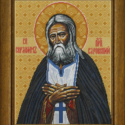 Needlepoint Canvas "Saint Seraphim of Sarov " 15.7x19.7" / 40x50 cm