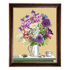 Needlepoint Canvas "Bouquet of petunias" 15.7x19.7" / 40x50 cm