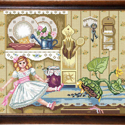 Needlepoint Canvas "Doll" 15.7x19.7" / 40x50 cm