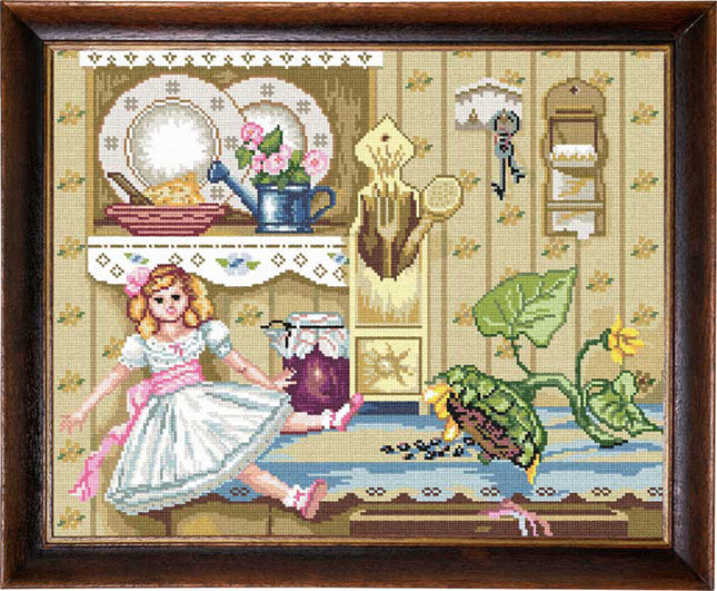 Needlepoint Canvas "Doll" 15.7x19.7" / 40x50 cm