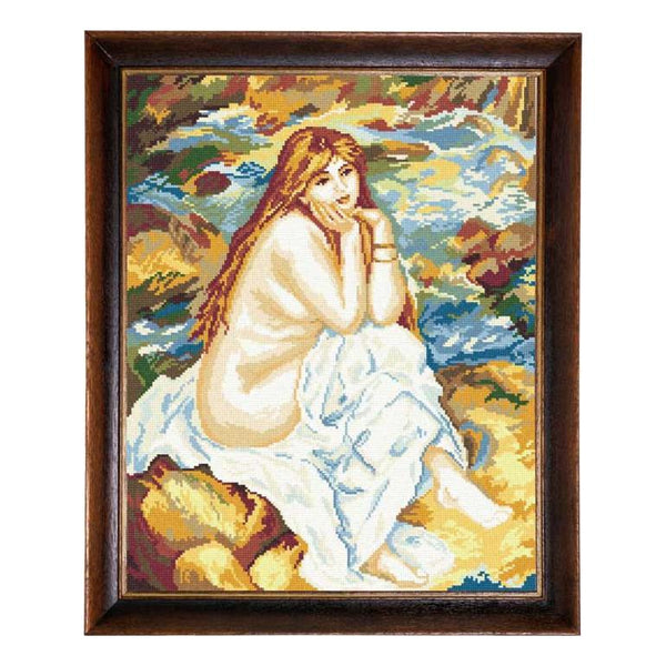 Needlepoint Canvas "Bather, P.A. Renoir" 15.7x19.7" / 40x50 cm