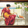 Needlepoint Canvas "The Favorite, J. W. Godward" 15.7x19.7" / 40x50 cm