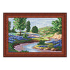Needlepoint Canvas "A river flowing beyond the sky" 13.0x19.7" / 33x50 cm