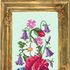 Needlepoint Canvas "Bouquet of wild flowers" 7.9x19.7" / 20x50 cm