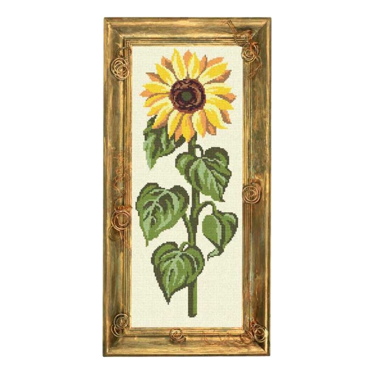 Needlepoint Canvas "Sunflower" 7.9x19.7" / 20x50 cm