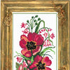 Needlepoint Canvas "Bouquet of tulips" 7.9x19.7" / 20x50 cm