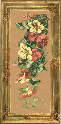 Needlepoint Canvas "Nasturtium" 7.9x19.7" / 20x50 cm