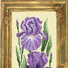 Needlepoint Canvas "Irises" 7.9x19.7" / 20x50 cm