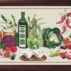 Needlepoint Canvas "Italian still life" 9.8x19.7" / 25x50 cm