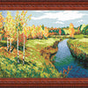 Needlepoint Canvas "Golden Autumn" 13.0x19.7" / 33x50 cm