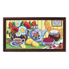 Needlepoint Canvas "Tea in the kitchen" 9.8x19.7" / 25x50 cm