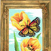 Needlepoint Canvas "Yellow tulips" 7.9x19.7" / 20x50 cm