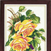 Needlepoint Canvas "Roses and plums" 9.8x19.7" / 25x50 cm