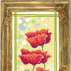 Needlepoint Canvas "Poppies" 7.9x19.7" / 20x50 cm
