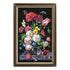 Needlepoint Canvas "Bouquet on a black background" 19.7x31.5" / 50x80 cm