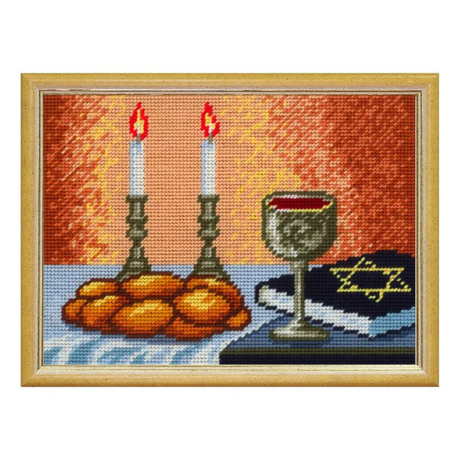 DIY Needlepoint Kit "Shabbat" 10.6"x14.2"