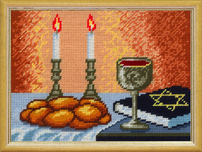 DIY Needlepoint Kit "Shabbat" 10.6"x14.2"