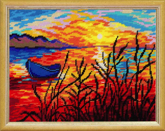 DIY Needlepoint Kit "Sunset" 14.2"x18.5"
