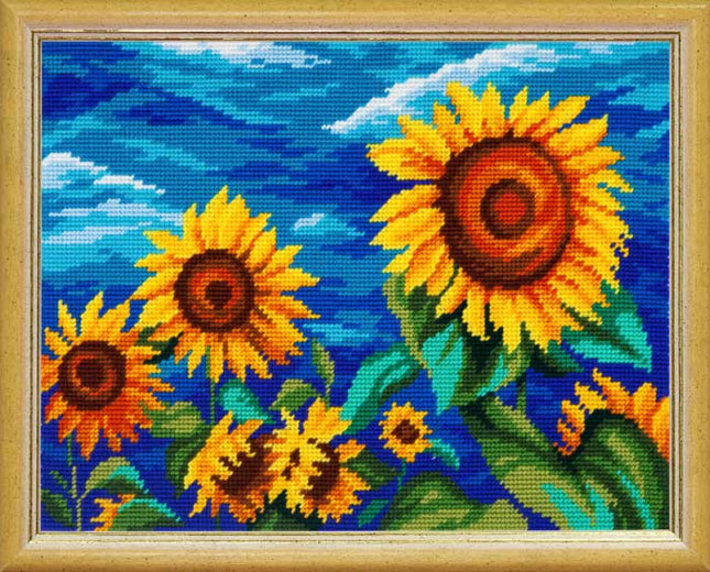 DIY Needlepoint Kit "The Sunflowers" 14.2"x18.5"