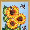 DIY Needlepoint Kit "Sparrows and Sunflowers" 14.2"x18.5"