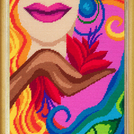 DIY Needlepoint Kit "Summer Caprice" 14.2"x18.5"