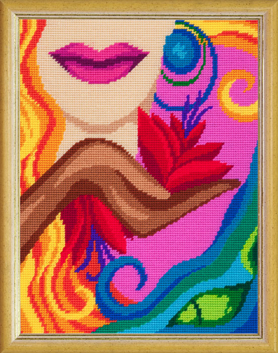 DIY Needlepoint Kit "Summer Caprice" 14.2"x18.5"