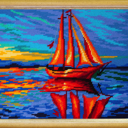 DIY Needlepoint Kit "Sunsetting" 14.2"x18.5"