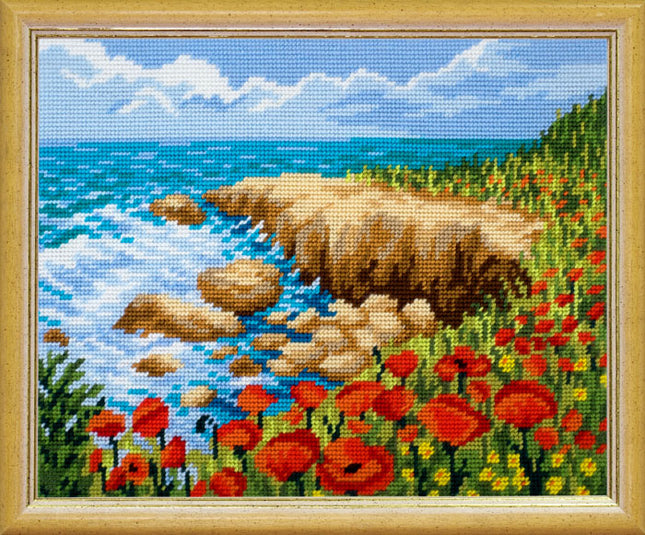 DIY Needlepoint Kit "Littoral" 14.2"x18.5"
