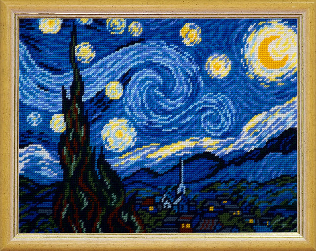 DIY Needlepoint Kit "The Starry Night" 14.2"x18.5"