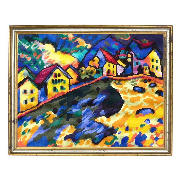 DIY Needlepoint Kit "Houses at Murnau" 14.2"x18.5"