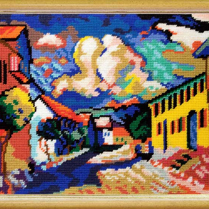 DIY Needlepoint Kit "Murnau, Dorfstrasse" 14.2"x18.5"
