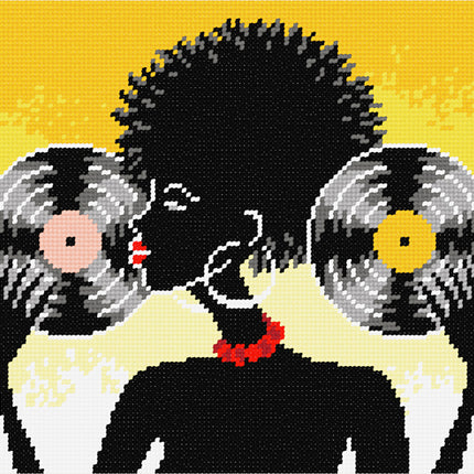DIY Needlepoint Kit "Music Lover" 14.2"x18.5"