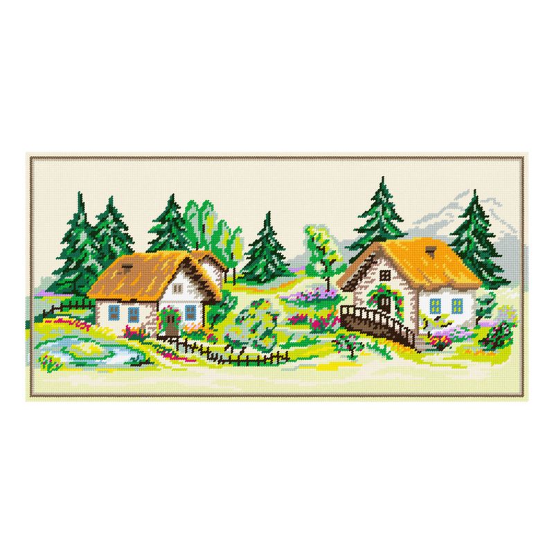DIY Needlepoint Kit "Summer landscape" 15.0"x30.3"